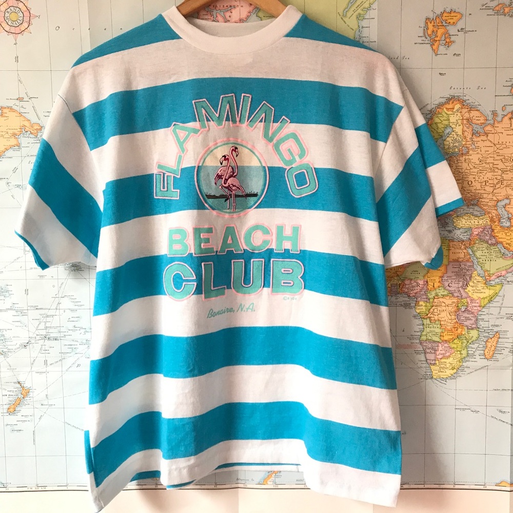Vintage Flamingo Beach Shirt